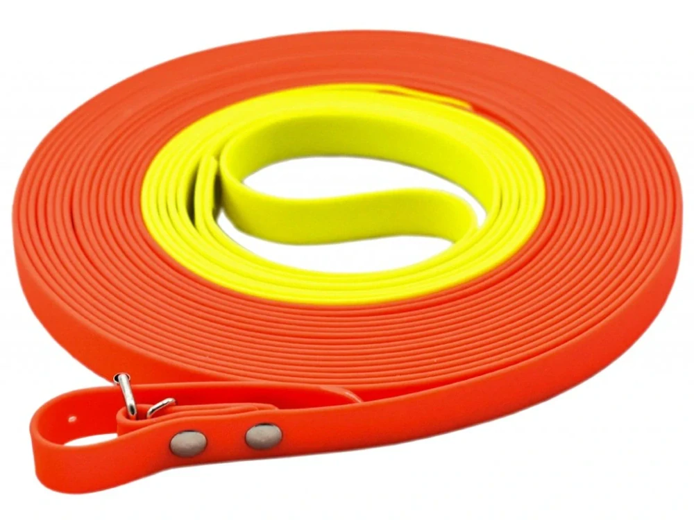 Dvoubarevná plochá barvářská šňůra - šíře 16 mm x 10 m (BIOTHANE)