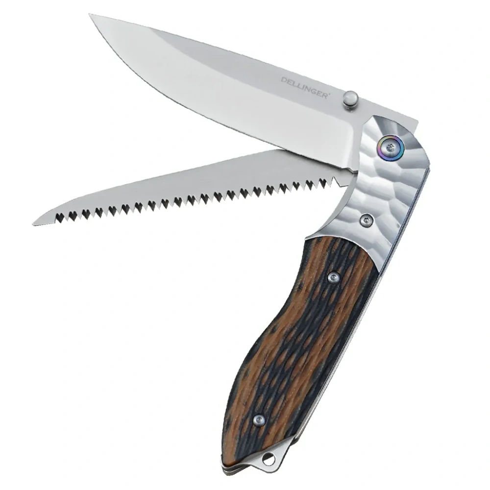 Nůž Dellinger Wilderer D2 Steel s praktickou pilkou