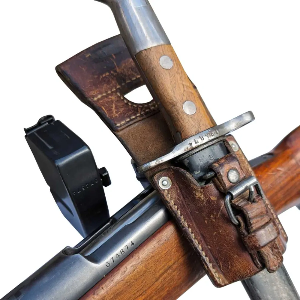 Puška opakovací Schmidt-Rubin K31, ráže 7,5 x 55 Suisse - komplet s bajonetem