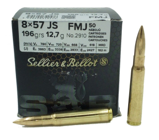 Náboj SB 8x57JS FMJ