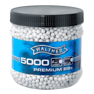 Kuličky BB 6mm 0,20g 5000 ks bílé Walther