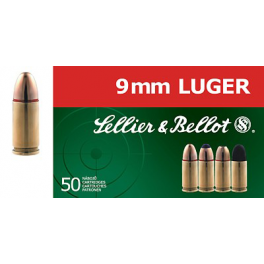 Náboje Sellier&Bellot 9mm Luger, SP 8g