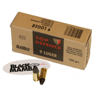 Střelivo 9mm Luger FMJTC Black Mamba Fiocchi