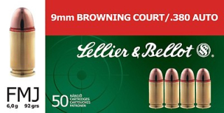 náboj 9mm BROWNING COURT/.380 AUTO