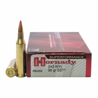 Náboj kulový Hornady, Superformance, .243 Win., 95GR, SST