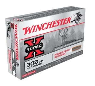 Kulový náboj Winchester Super-X Subsonic 308win 12g