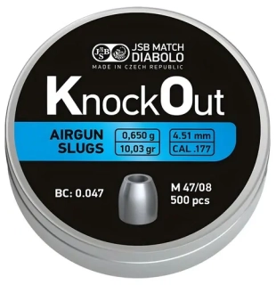 Diabolo JSB KnockOut Slugs .177 400ks cal.4,52mm