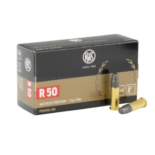Náboje RWS .22LR R 50 2,6g