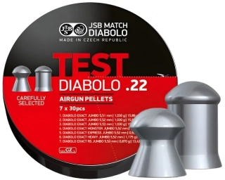 Diabolo JSB Exact Jumbo TEST pro pušku .22