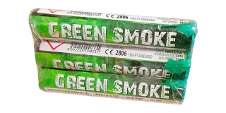 Pyrotechnika Zelená dýmovnice GREEN SMOKE 3ks