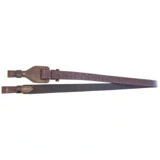 Kožený stahovací řemen na zbraň podšitý gumou, 3 cm - velikost M