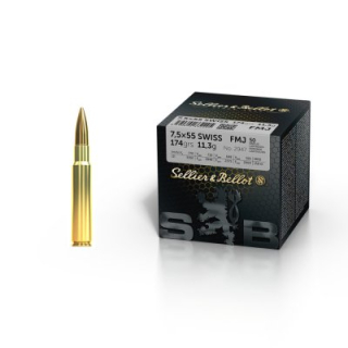 Kulový náboje 6,5x55 SE 2905 FMJ 9,1g